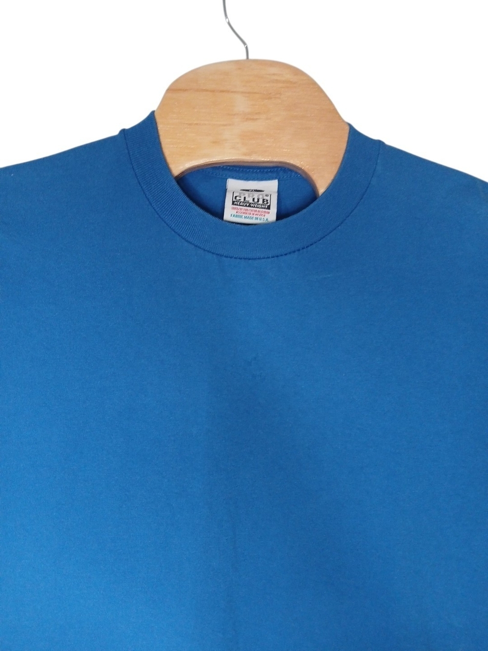 Vintage Pro Club Heavyweight T-Shirt Size XL/Blue Blank